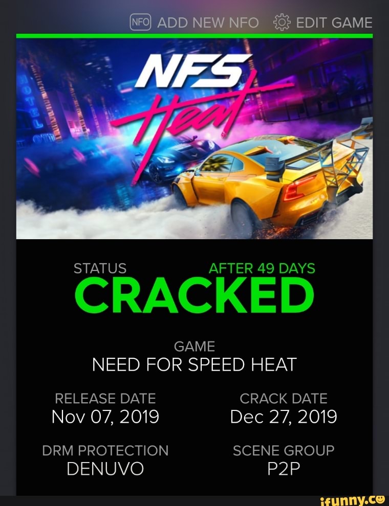 Need For Speed Crack Status– CWWatch