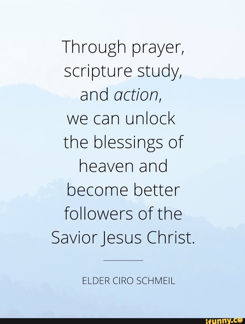 Through prayer scripture study and action we can unlock the