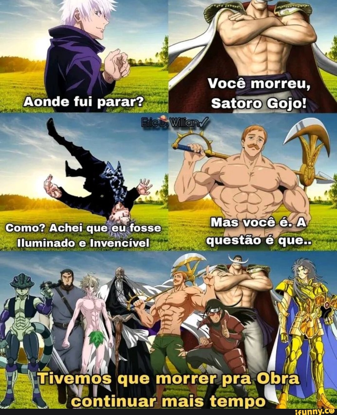 vesão aceita o Gojo Morreu! #humorgamer #animebr