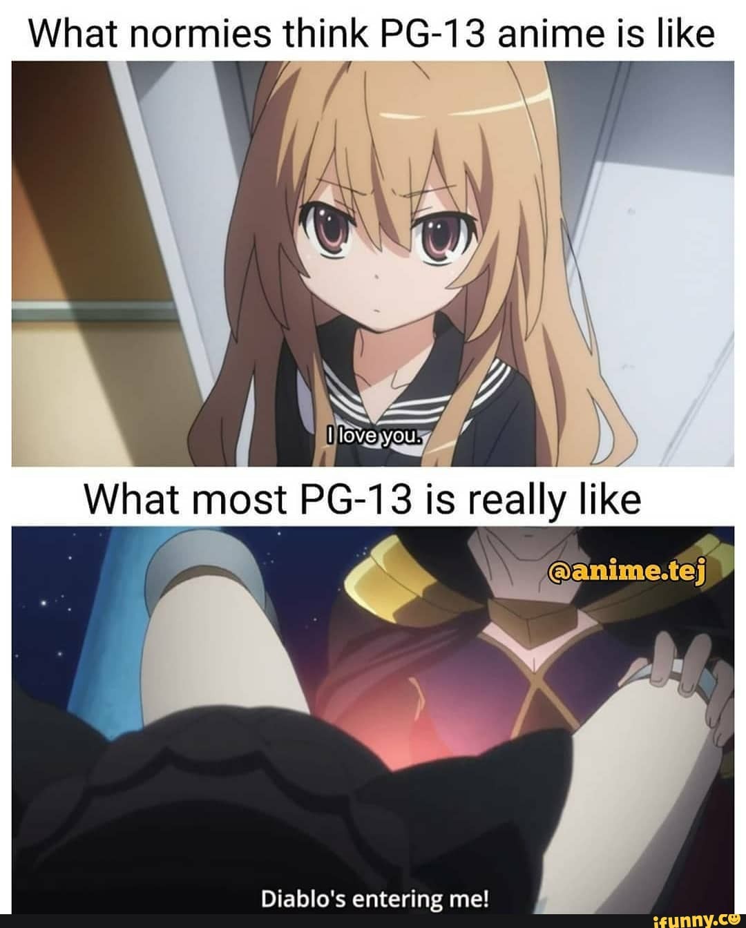 What normies think PG-13 anime is like Riahkiiialte antaring mal - iFunny  Brazil