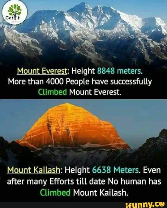 Mount Everest: Height 8848 meters. More than 4000 People have ...