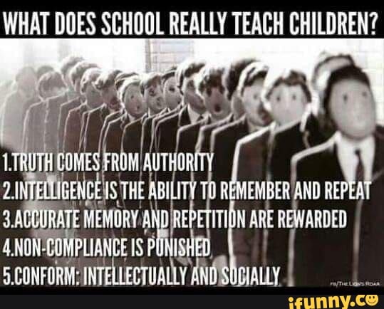 WHAT DOES SCHOOL REALLY TEACH CHILDREN? COMES FROM AUTHORITY ...