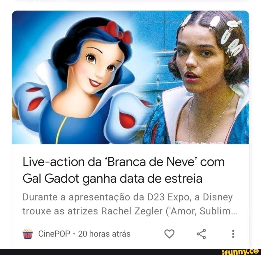 Live-action “Branca de Neve” ganha data de estreia