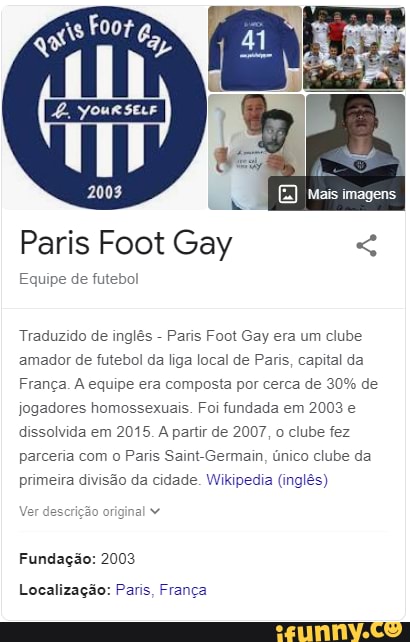 Paris Foot Gay - Wikipedia