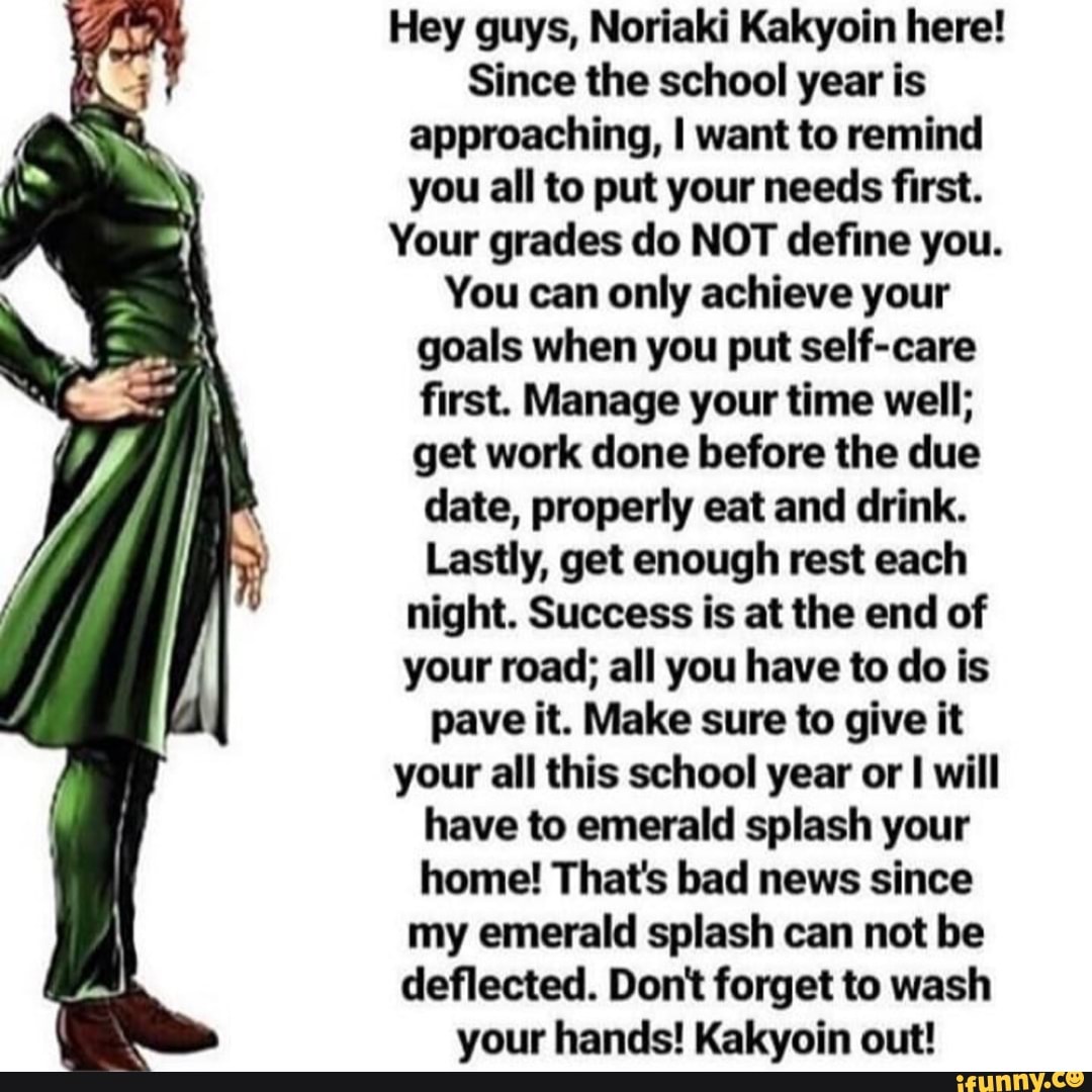 certified as the kakyoin guy in my circles — Some ideas for if