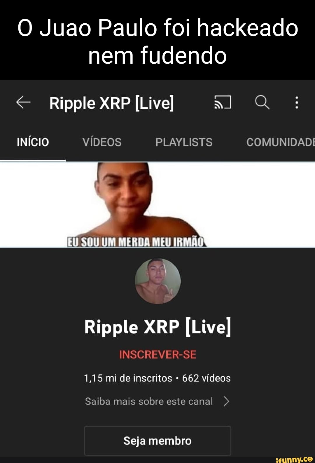 Meu canal foi hackeado - Comunidade