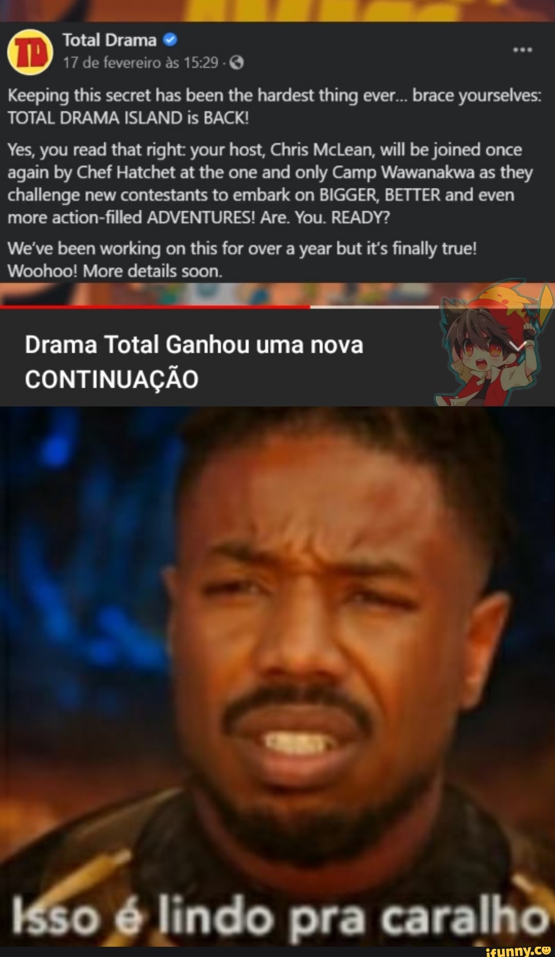 Drama Total Ganhou uma nova CONTINUAÇÃO 