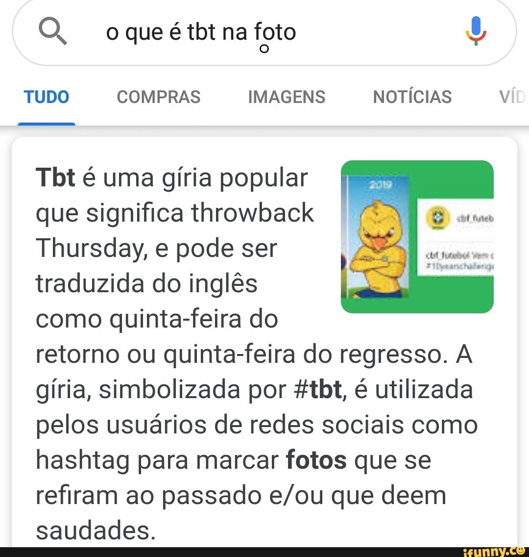 O que significa TBT em inglês