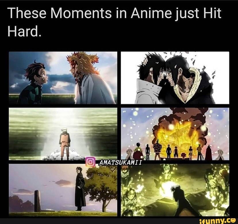 These Moments in Anime just Hit Hard. - iFunny Brazil