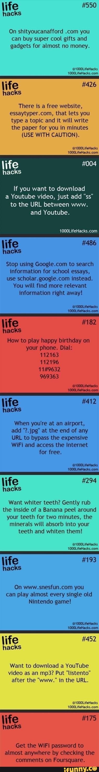 Photo (1000 Life Hacks)  1000 life hacks, Life hacks websites