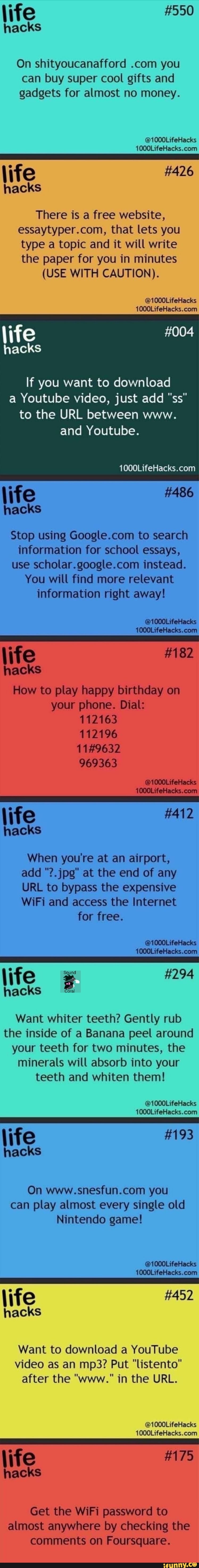 Photo (1000 Life Hacks)  1000 life hacks, Life hacks websites