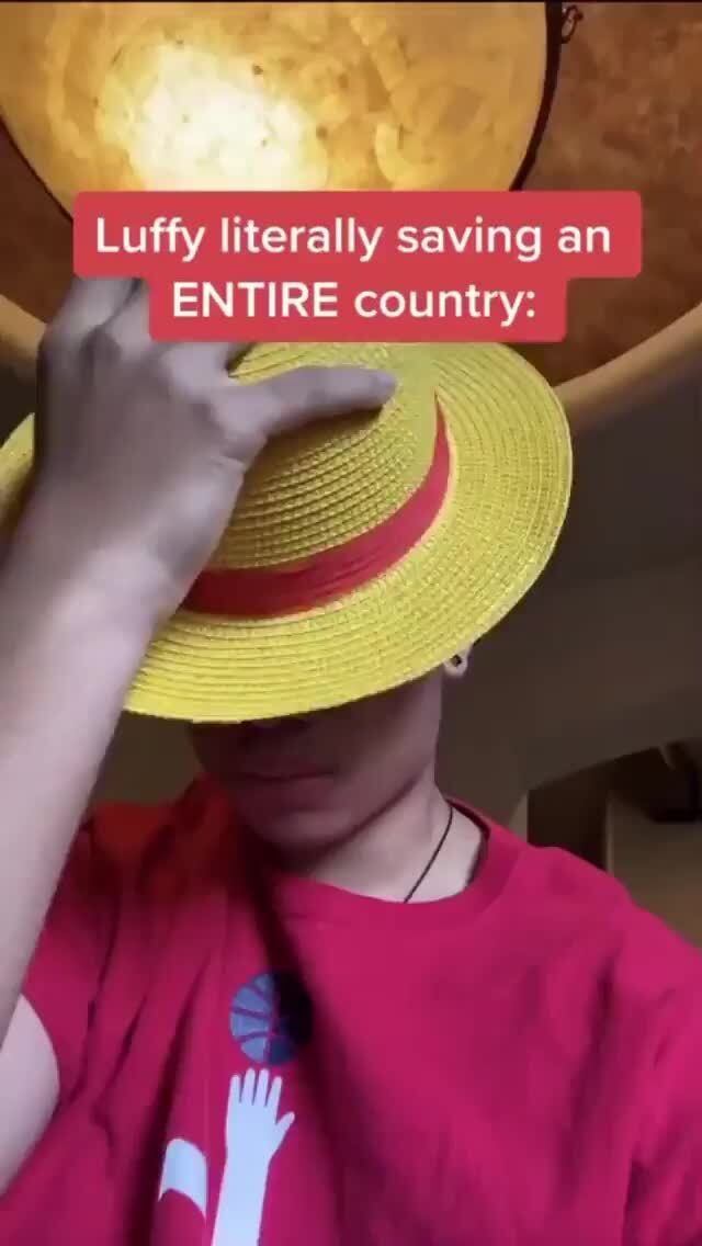 A One Piece fan getting their straw hat ripped off and stolen by the  superior Two Piece fan - iFunny Brazil