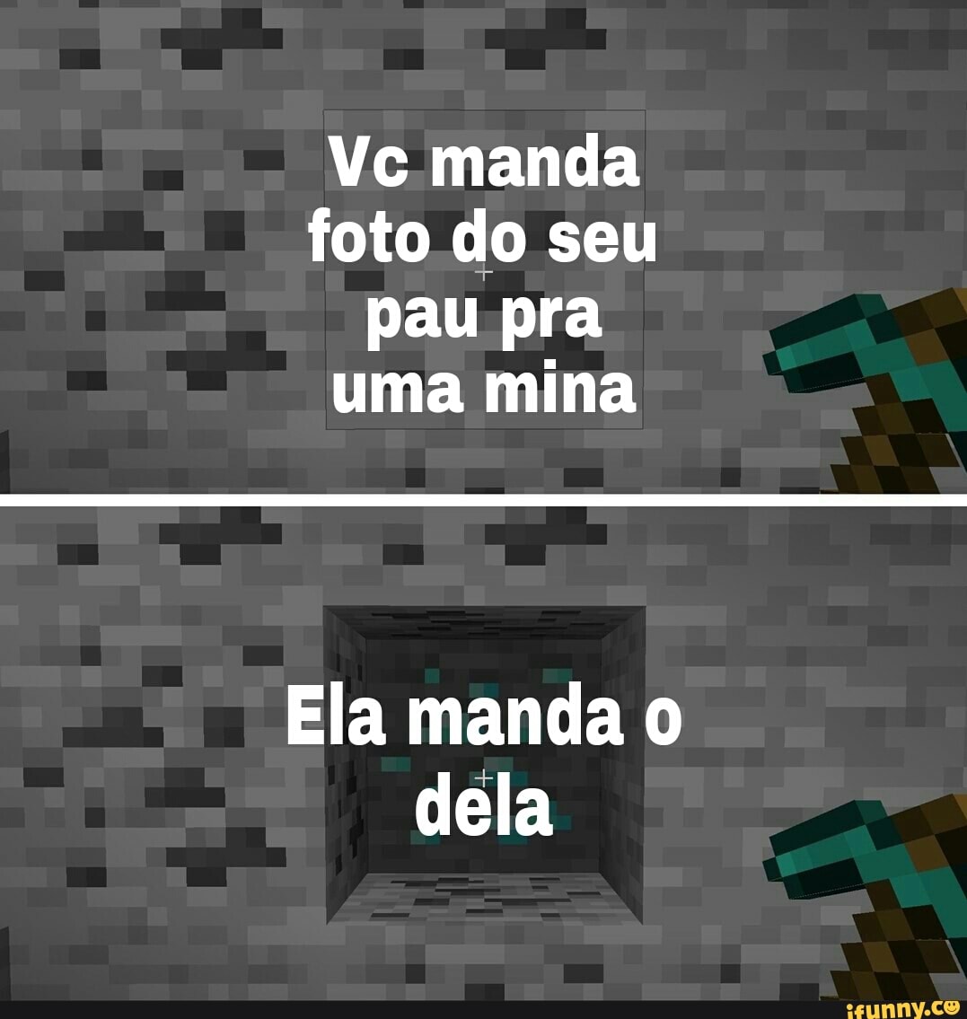 Vc manda foto do seu pau pra uma mina Ela manda dela - iFunny Brazil