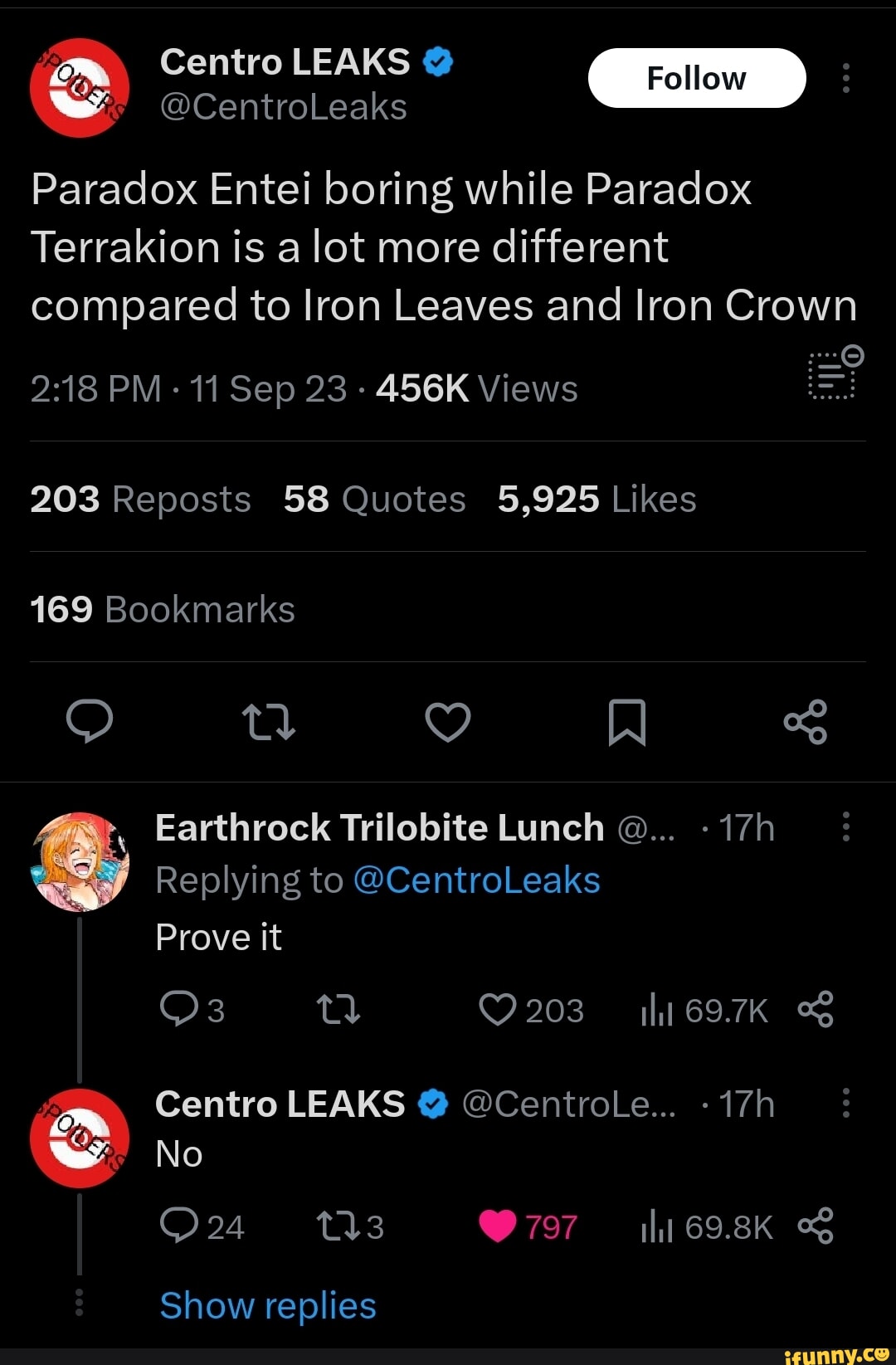 Centro LEAKS @ @CentroLeaks Foll Paradox Entei boring while Paradox Terrakion is a lot more