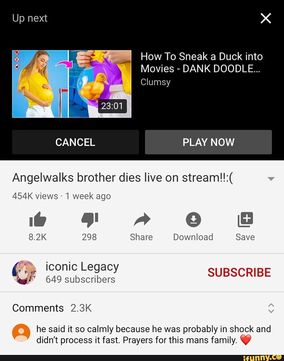 XXX How To Sneak a Duck into Movies - DANK DOODLE... Clumsy CANCEL PLAY NOW  Angelwalks brother