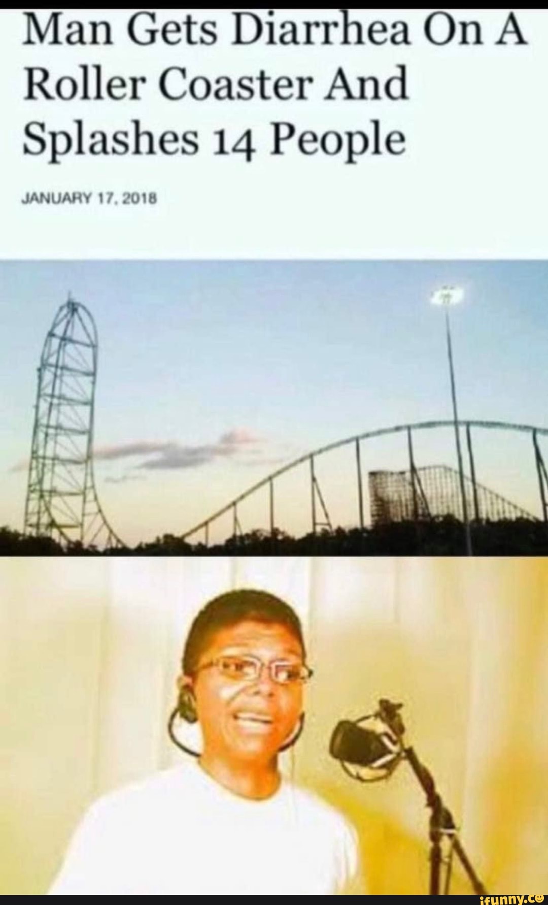 Man Gets Diarrhea On A Roller Coaster And Splashes 14 People