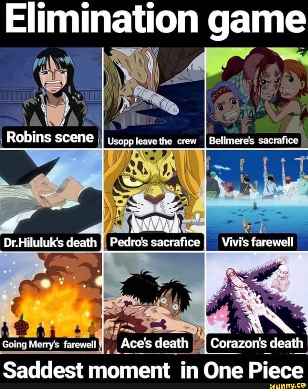 There are a lot of sad moments in One Piece, but the death of