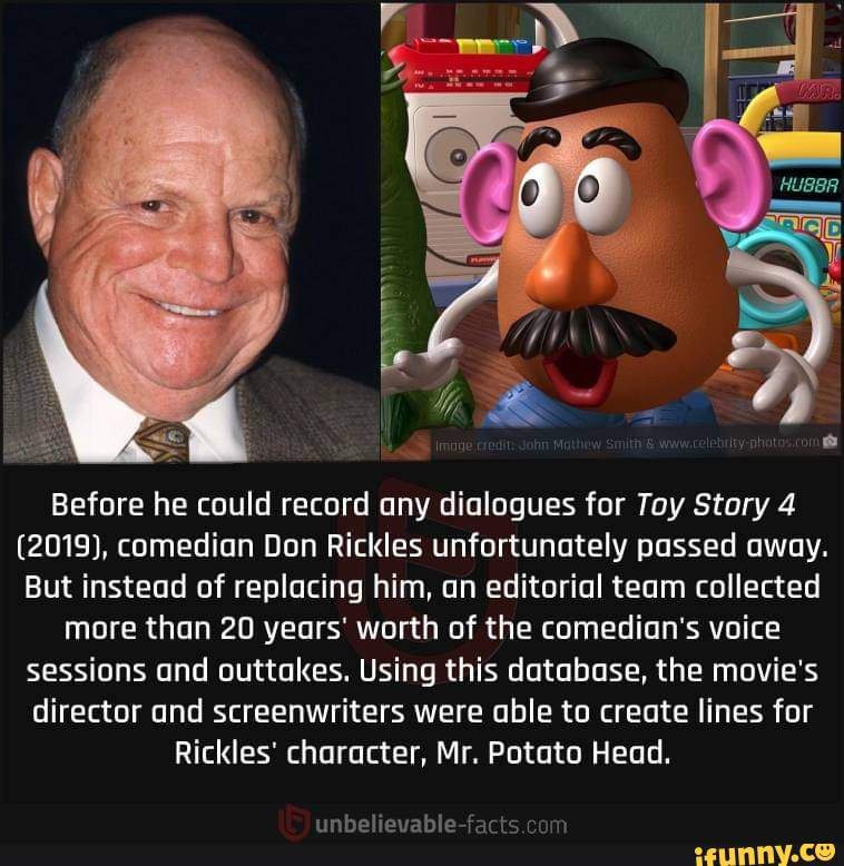How Toy Story 4 will honor the late Don Rickles as Mr. Potato Head