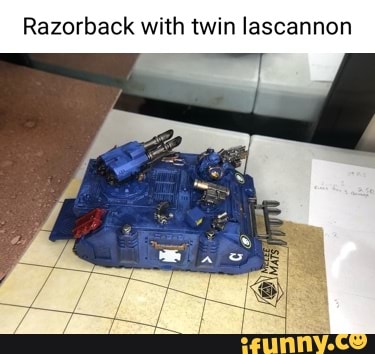 Razorback with twin lascannon - iFunny Brazil