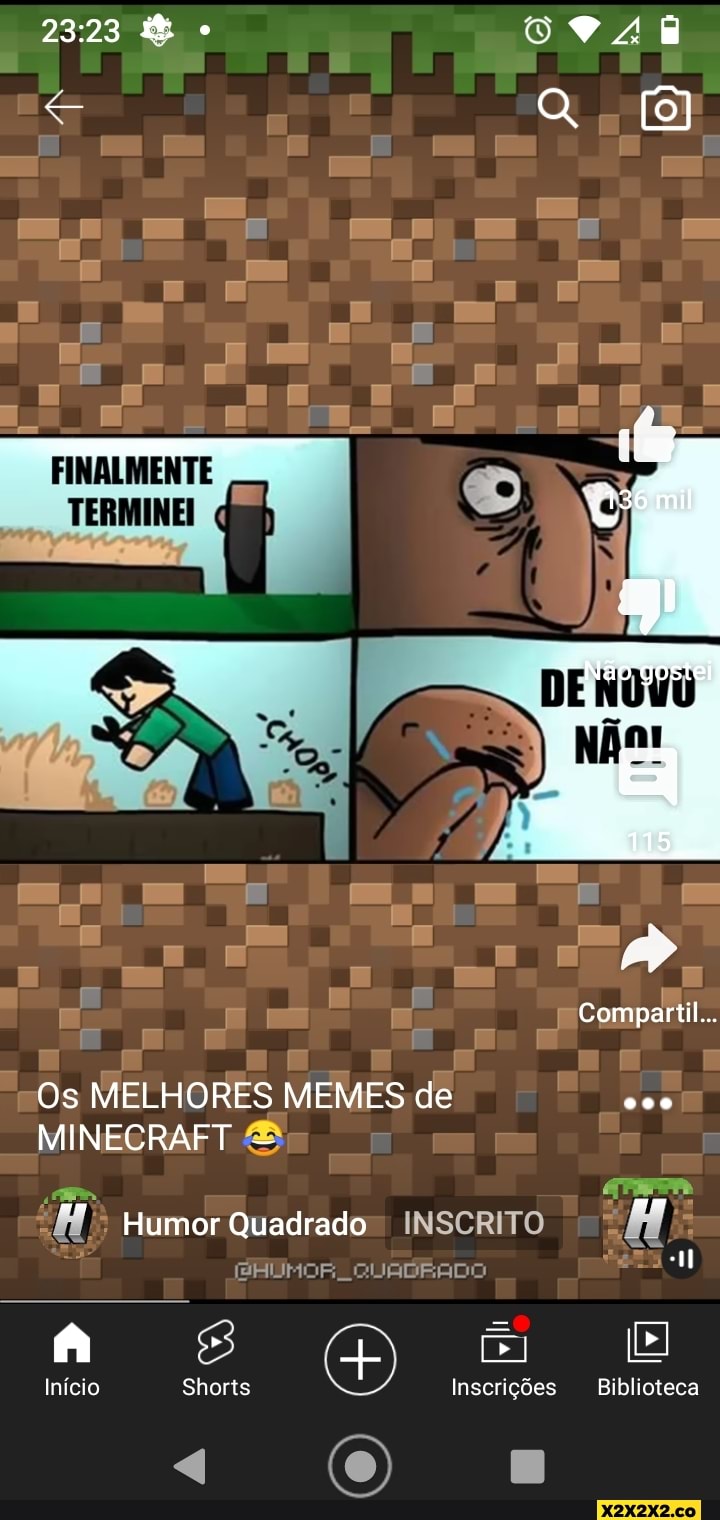 Memes %Minecraft When Minecraft is Messed Up 3 mi de visualizações - há 2  semanas 104mil