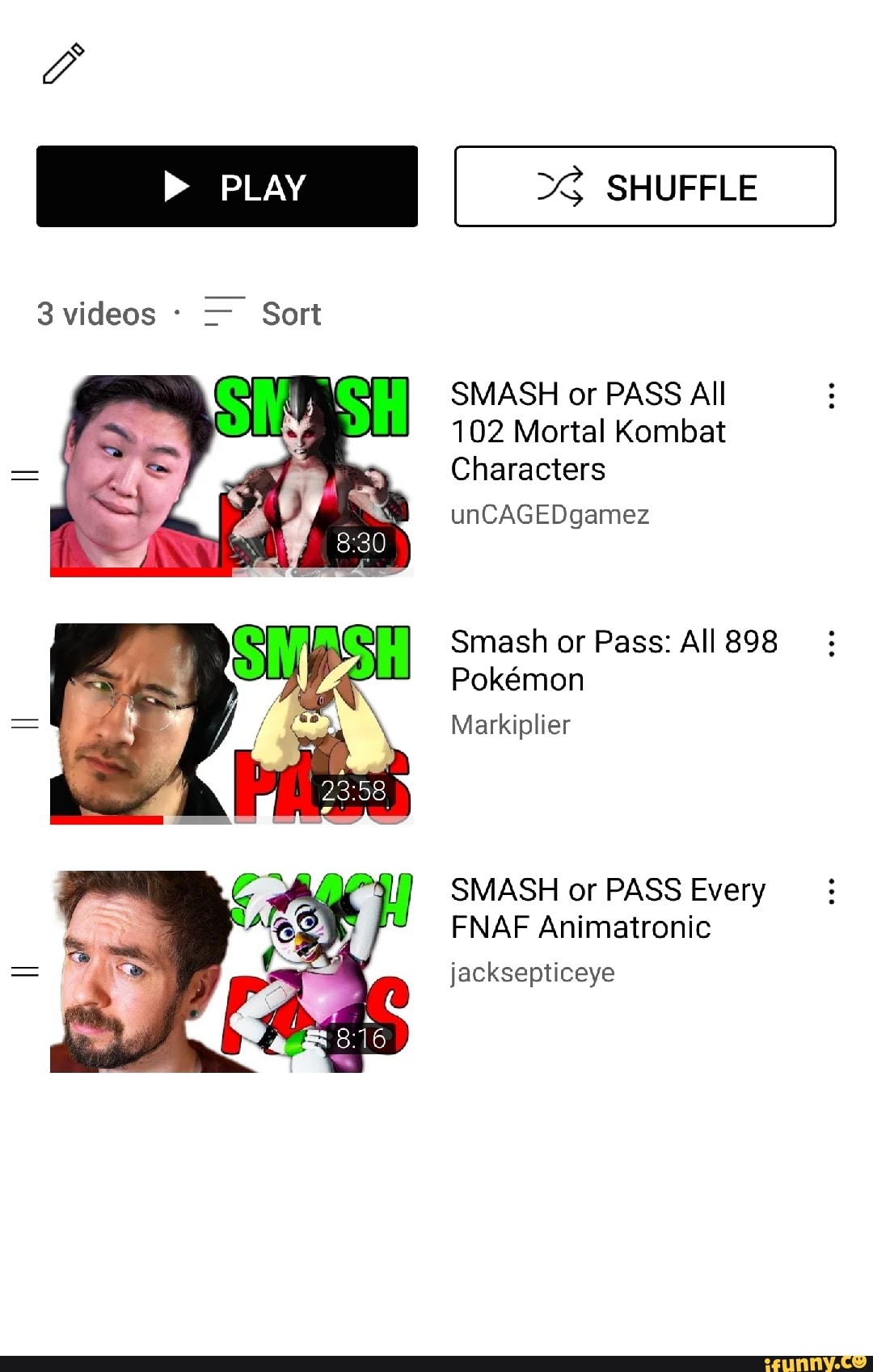 no pass, only smash  Markiplier's Smash or Pass Pokémon Video