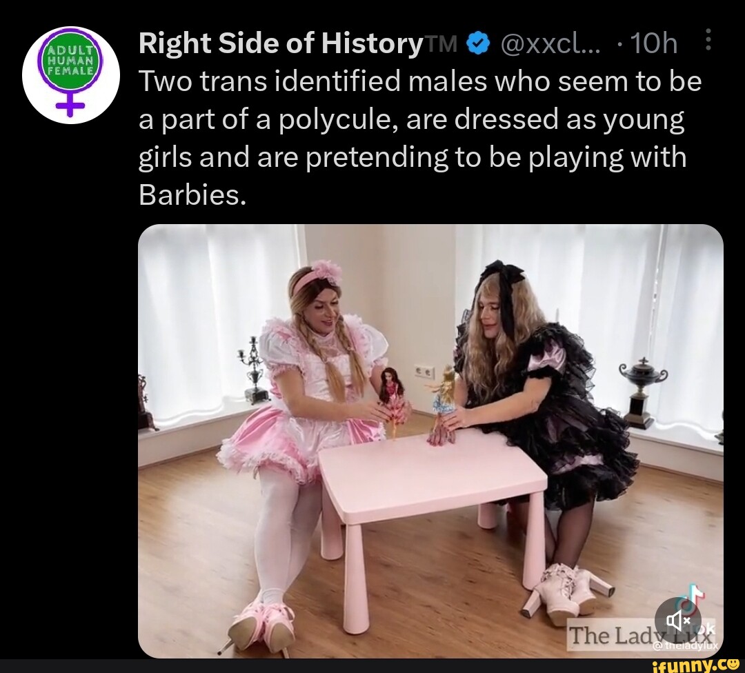 Right Side of History @xxcl... Two trans identified males who seem to be a  part of
