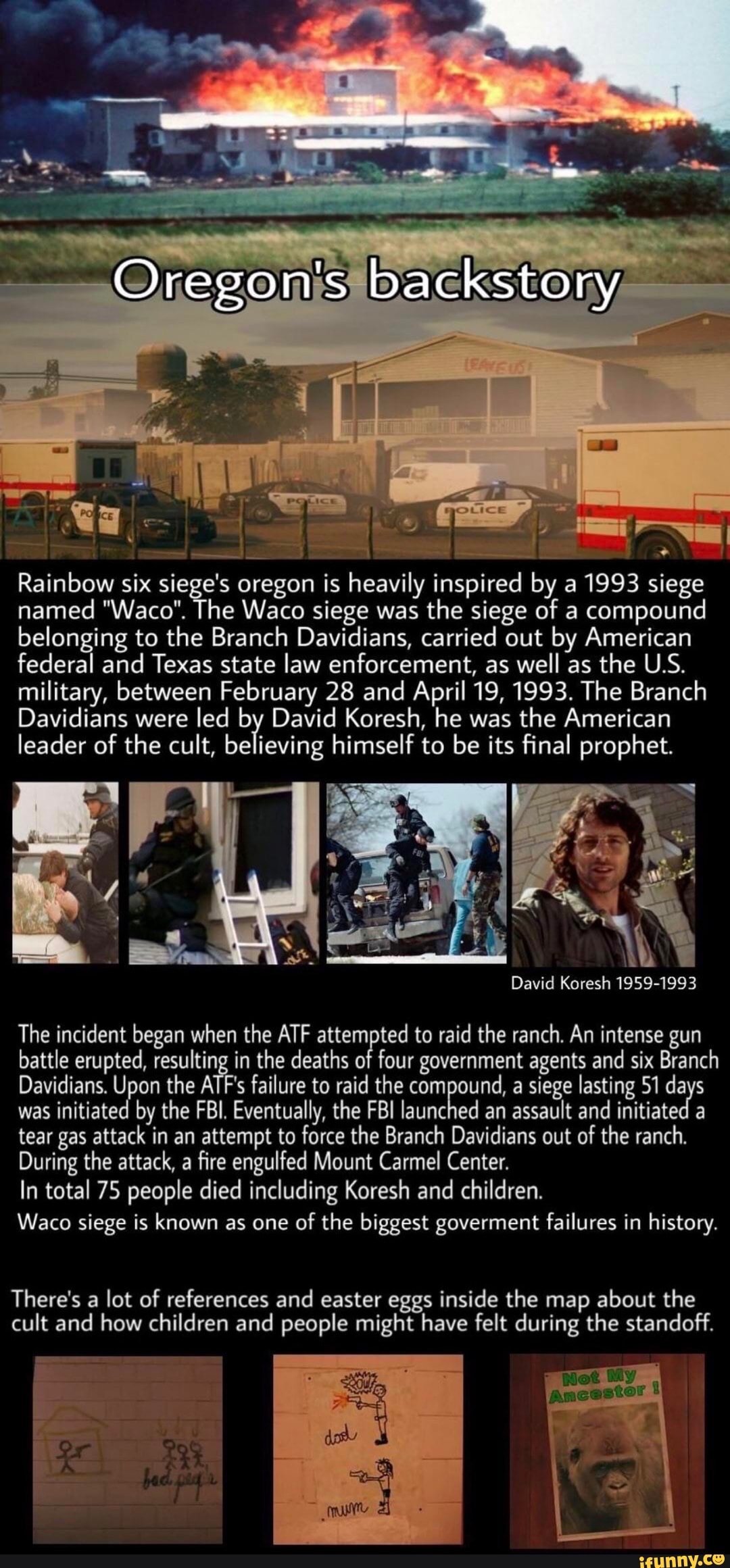 E Rainbow six siege's oregon is heavily inspired by a 1993 siege named