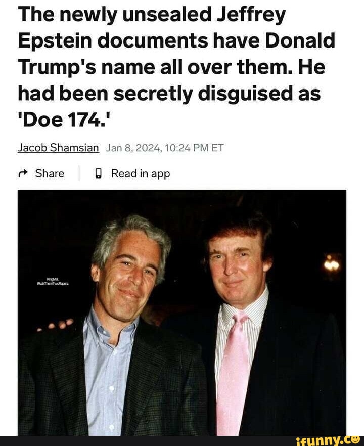 The Newly Unsealed Jeffrey Epstein Documents Have Donald Trump's Name ...