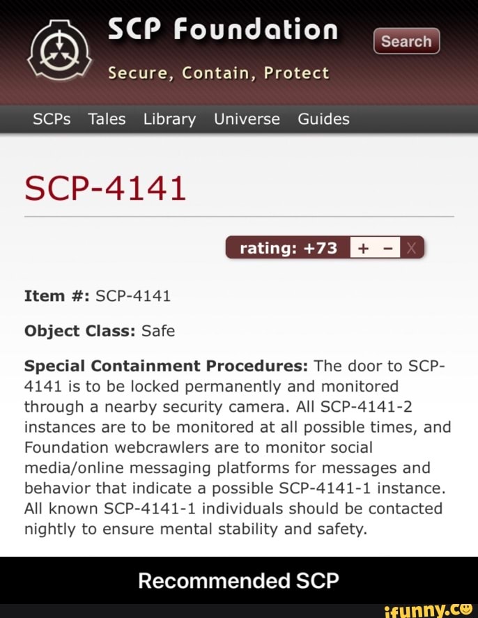 SCP-3301 - SCP Foundation