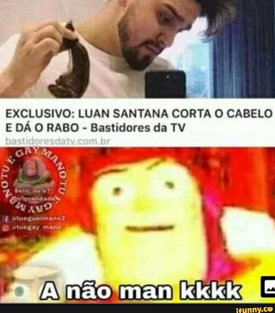 EXCLUSIVO: LUAN SANTANA CORTA O CABELO E DÁ O RABO - Bastidores da TV ...