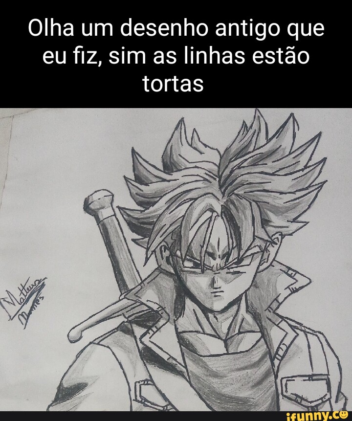 Meu desenho do Goku antes dos detalhes - iFunny Brazil