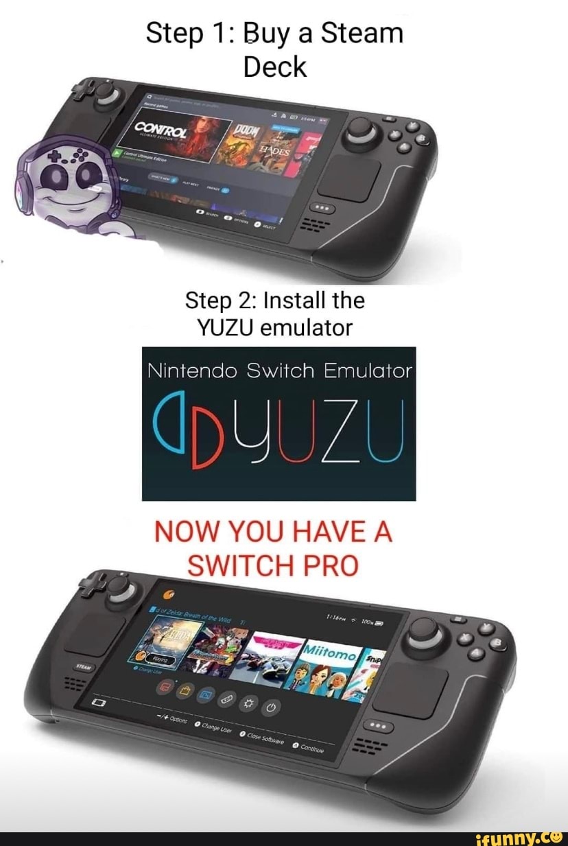 Yuzu emulator on steamdeck compared with switch :) : r/yuzu