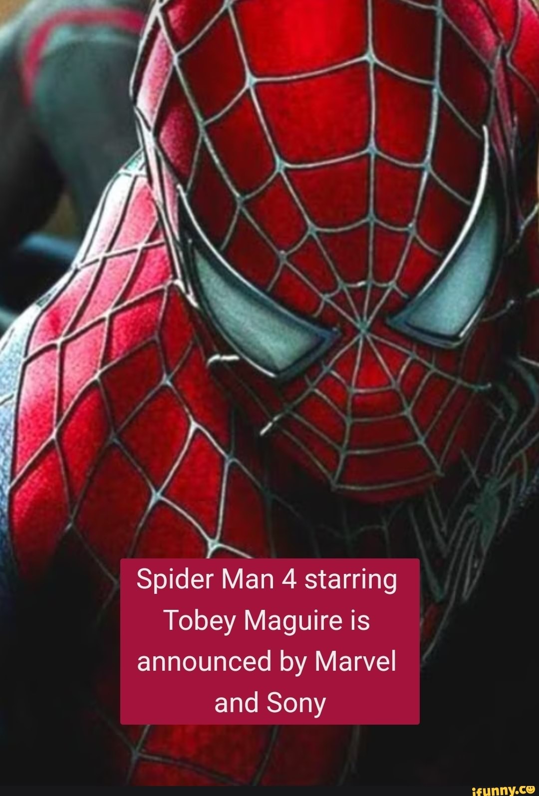 Spider Man 4 starring Tobey Maguire is announced by Marvel and Sony -  iFunny Brazil