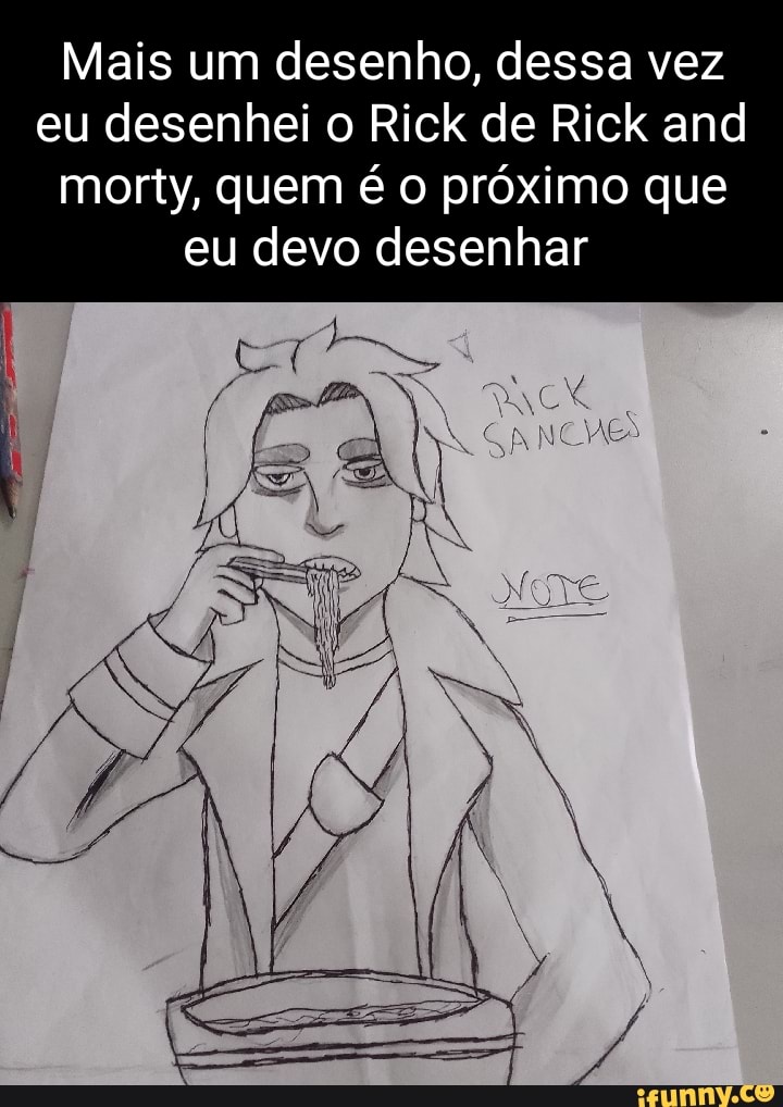 Como Desenhar o RICK Passo a Passo! (Fácil e Rápido) 