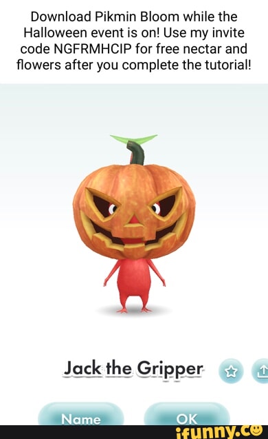 Pikmin Bloom events for Halloween 2023