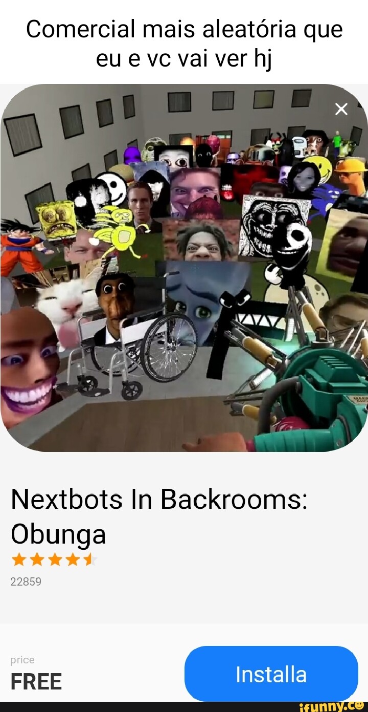Uma prévia do que e o Jogo Nextbots Memes BR 🇧🇷 Disponível na Google play  ✓👉😳 