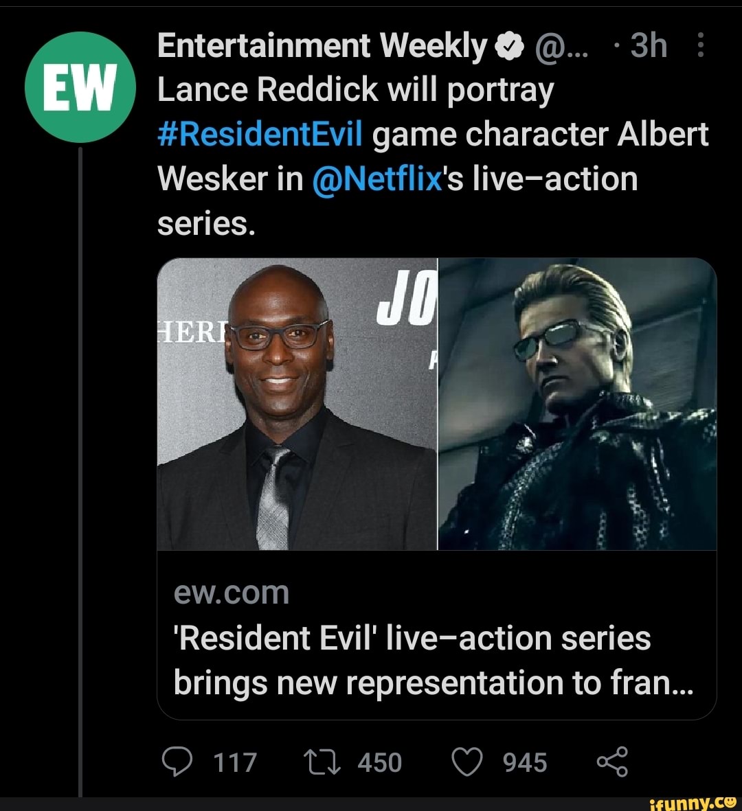 New Resident Evil show casts Lance Reddick as Albert Wesker
