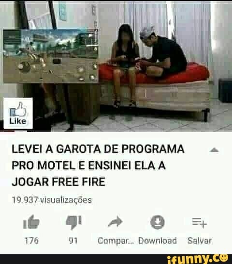 E jogar Free fire com ela