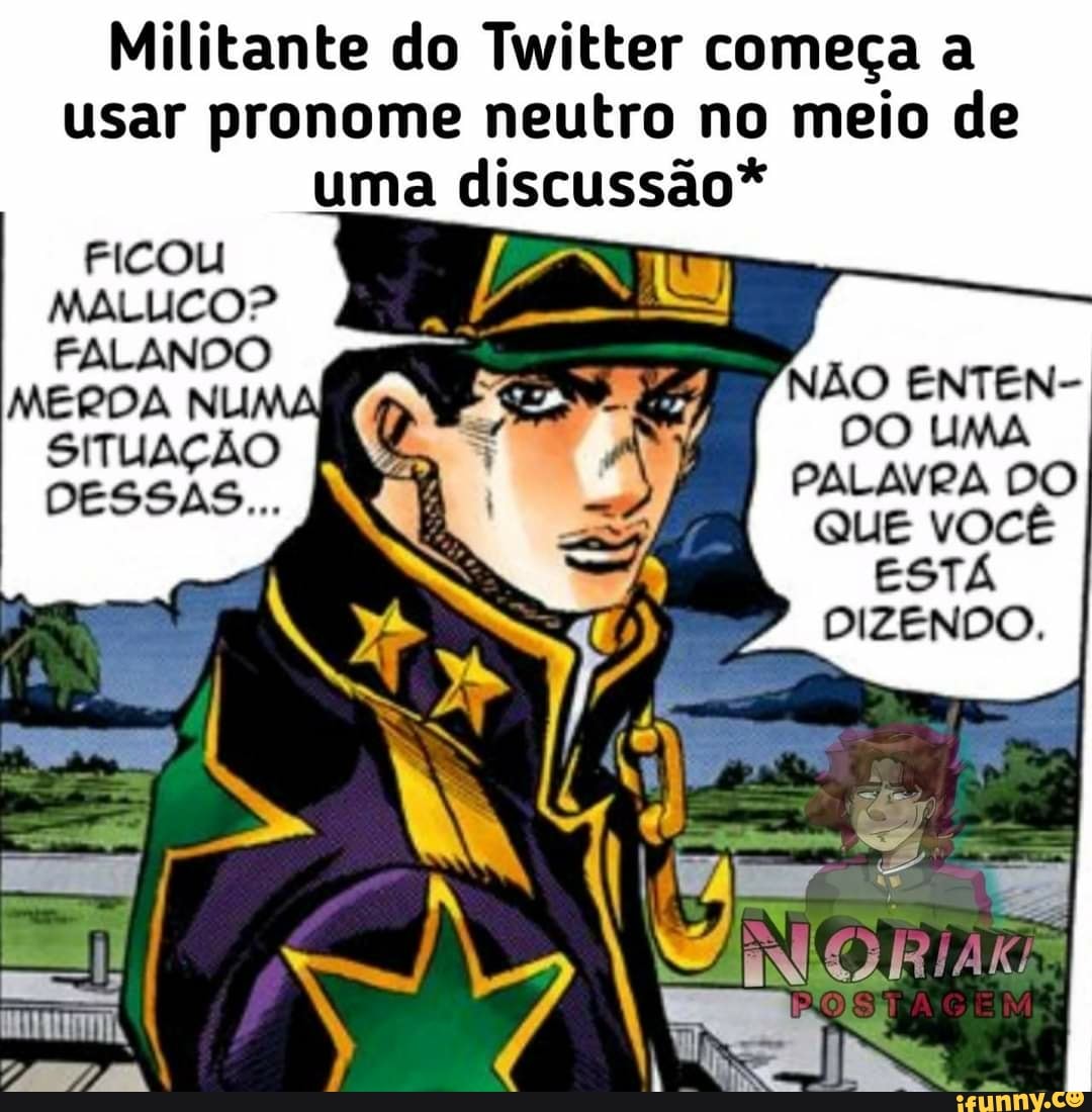 Tá rolando uma discussão maluca no Twitter. De acordo com o Tweet