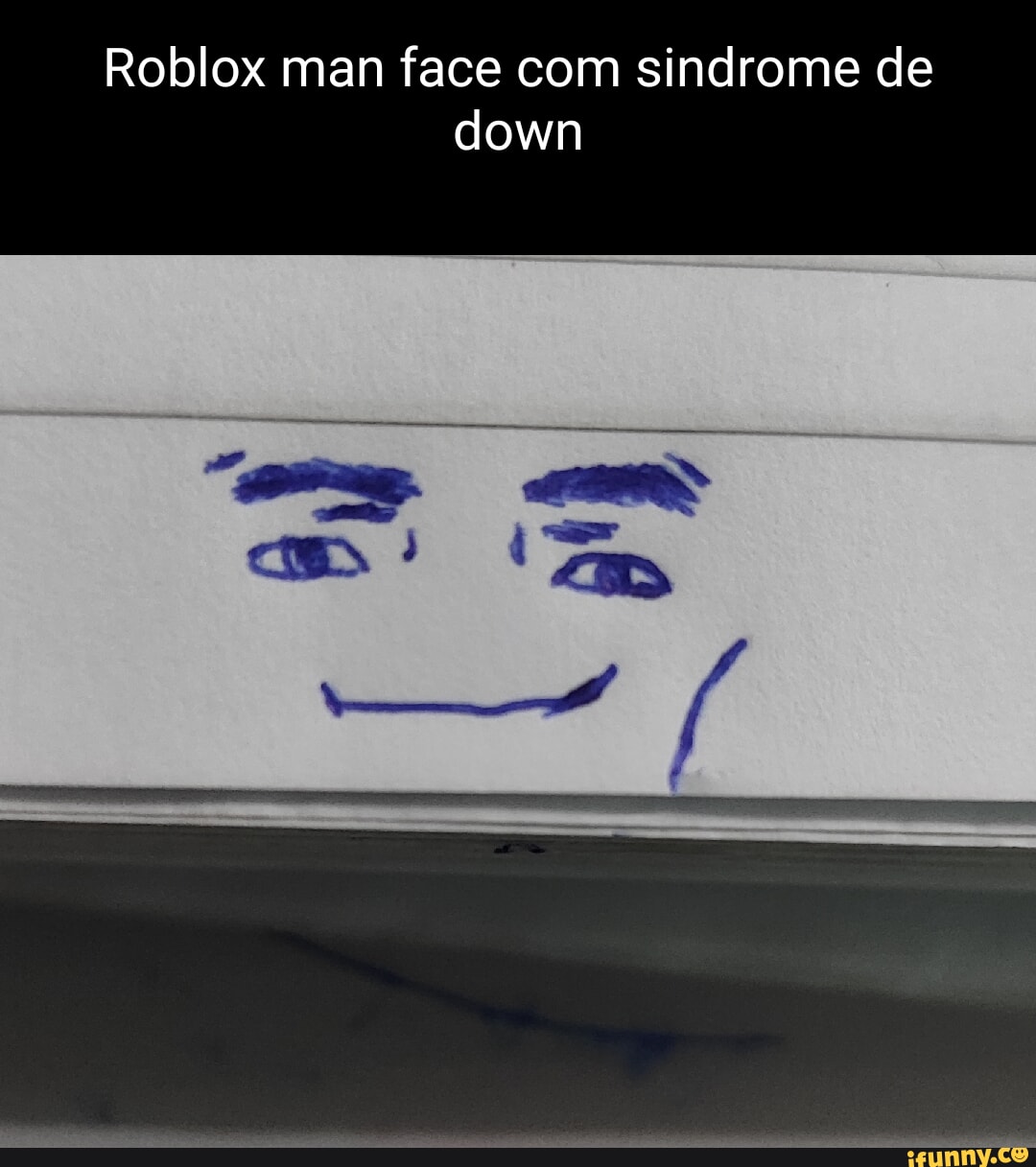The Roblox Man Face 