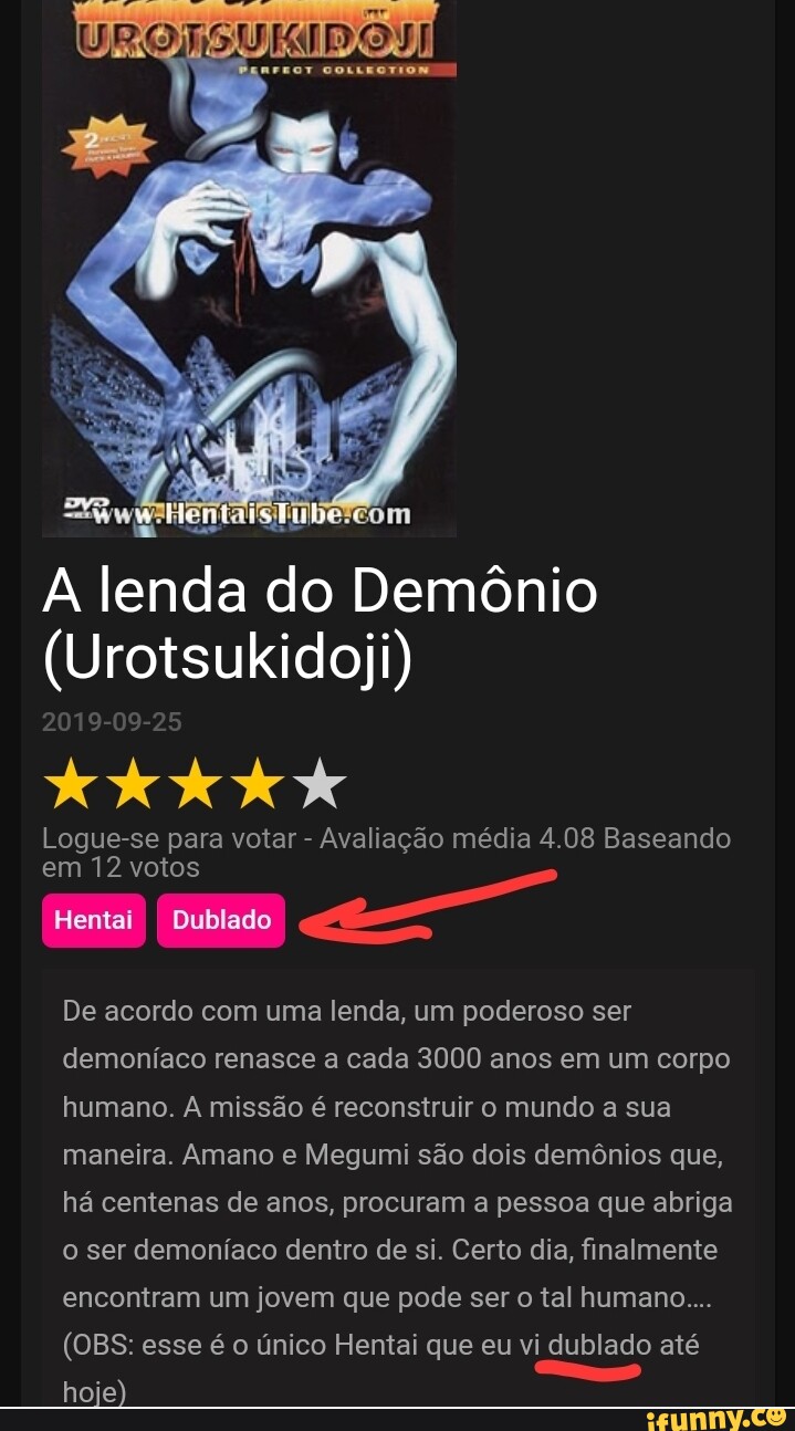 Ww ibéicom A lenda do Demônio (Urotsukidoji) 2019 09-25 Logue-se para votar  - Avaliação média