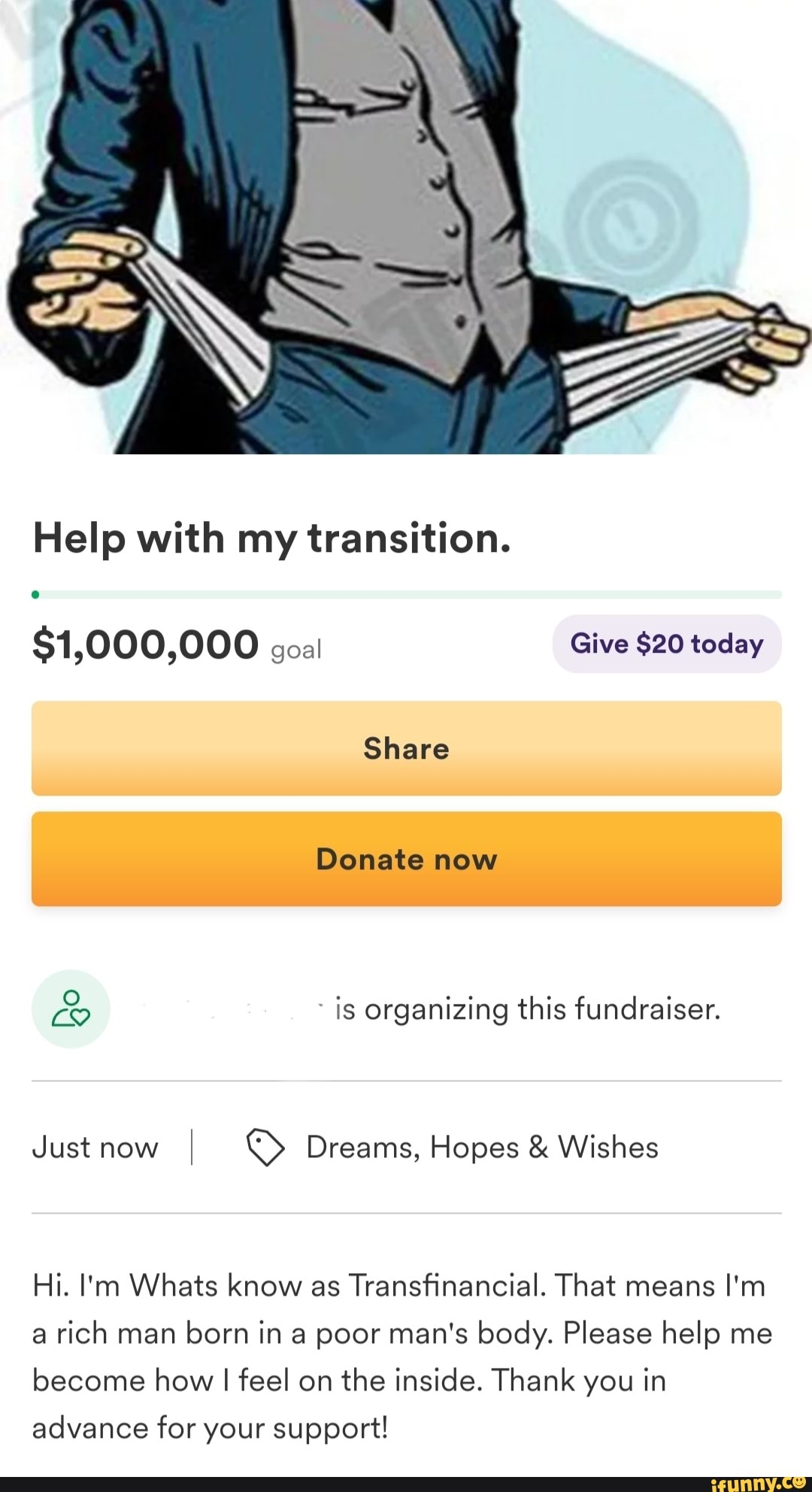 Meme: Donate please - All Templates 