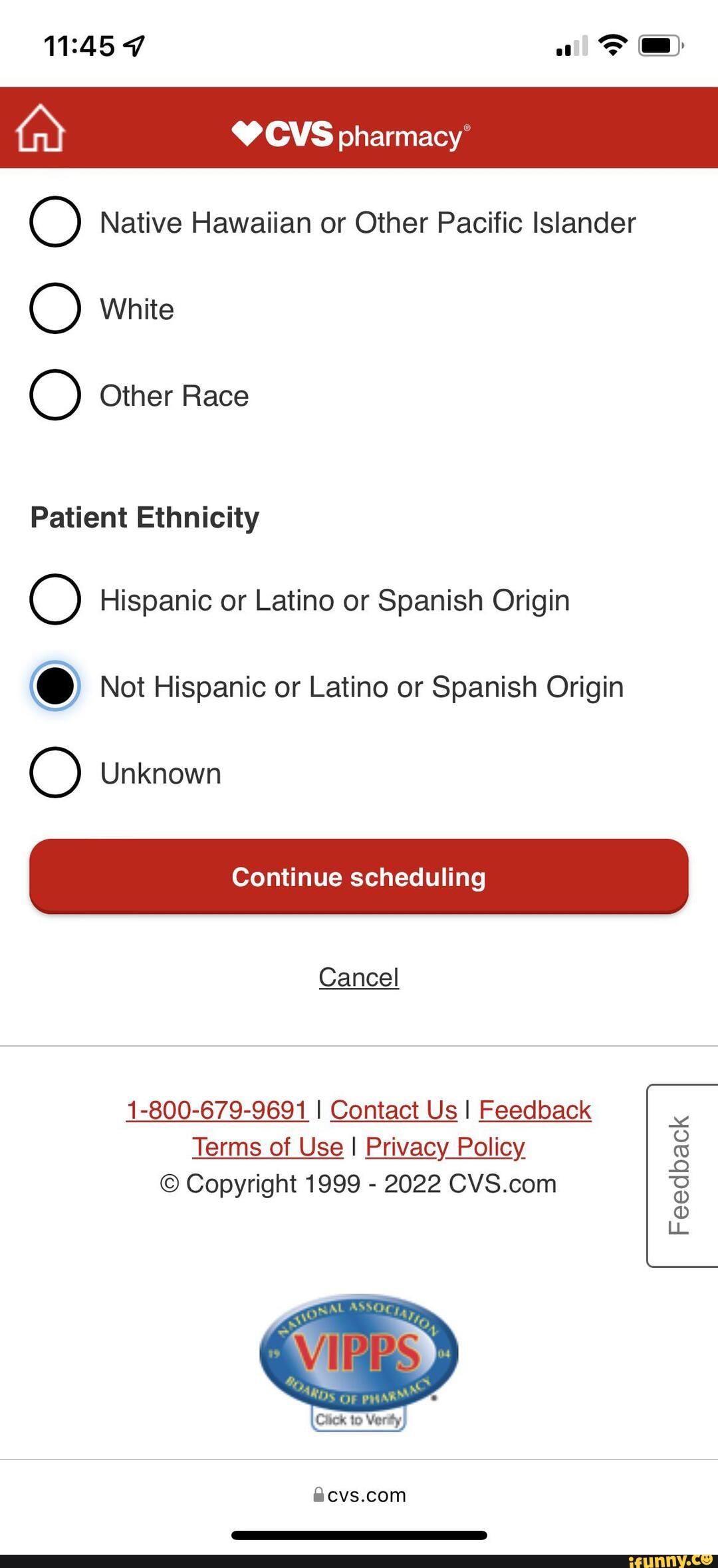 7 Fe CVS pharmacy' CC) Native Hawaiian or Other Pacific Islander