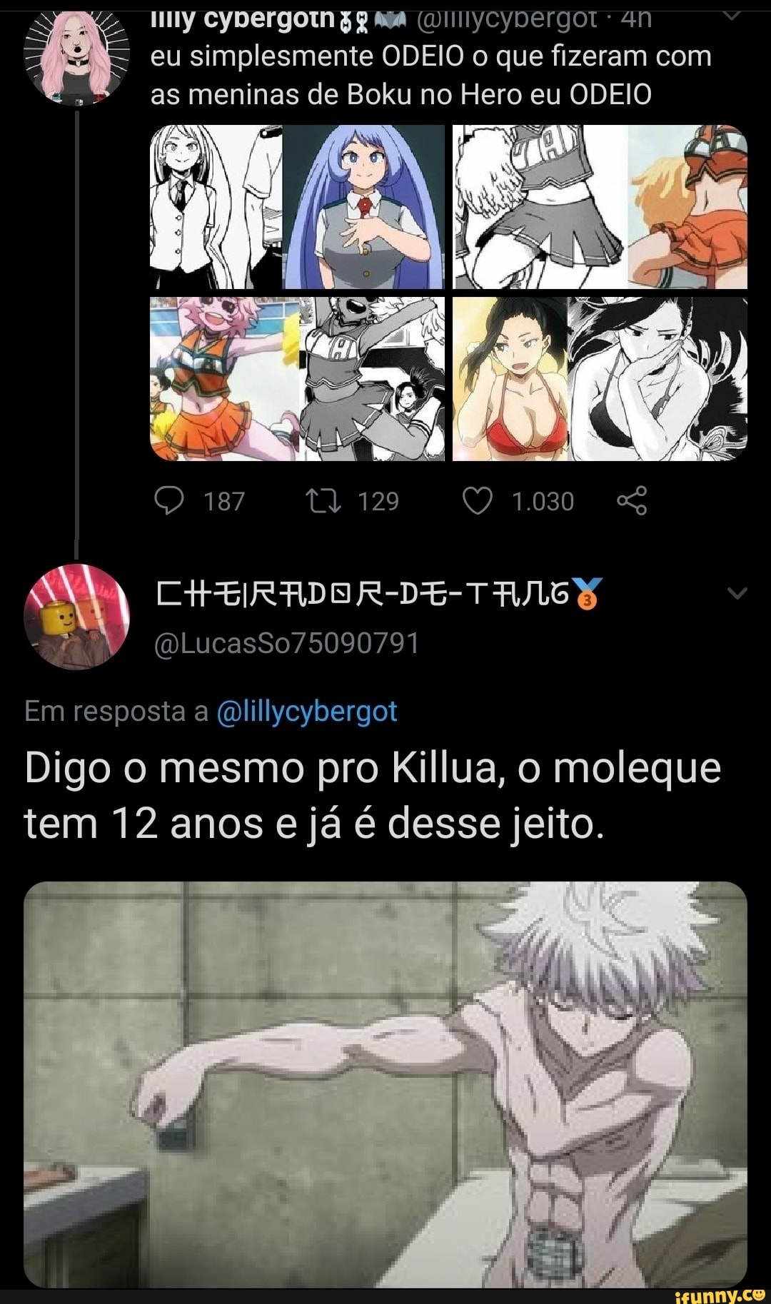 CyDergotn an eu simplesmente ODEIO o que fizeram com as meninas de Boku no  Hero eu