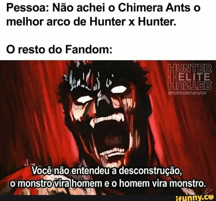 Elite Hunter x Hunter - pra qm n conhece, o fandom de hxh é assim