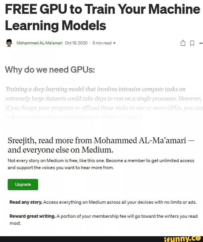 Free gpu for sale deep learning