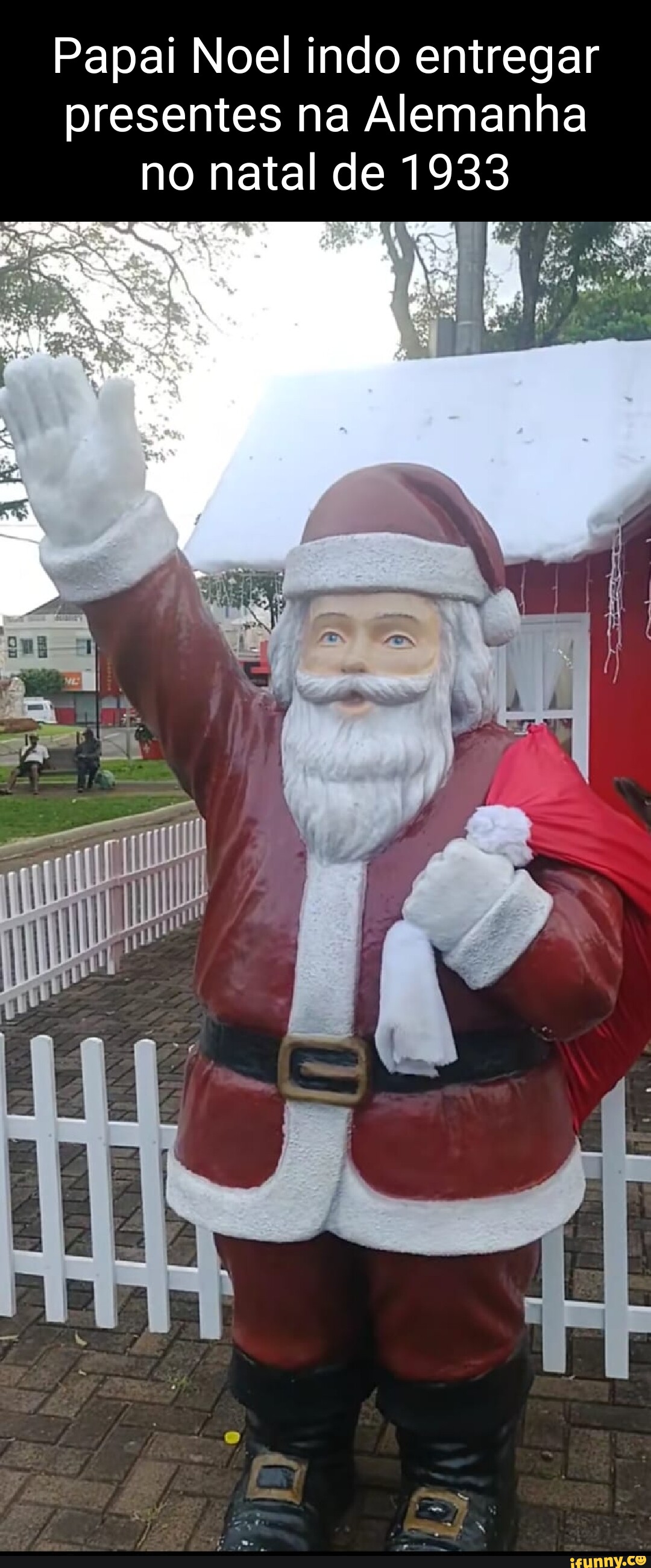 Papai Noel indo entregar presentes na Alemanha no natal de 1933 I I I -  iFunny Brazil