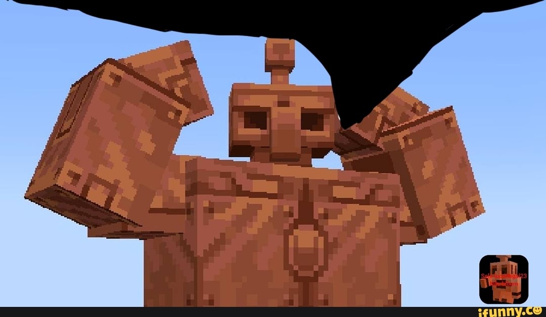 The Giga chad Golem Minecraft Mob Skin