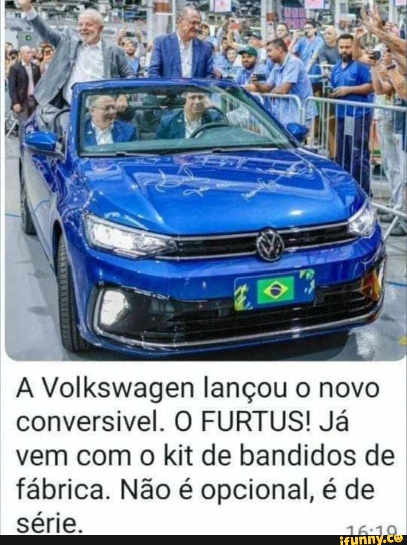 A Volkswagen Lan Ou O Novo Conversivel O Furtus J Vem Com O Kit De