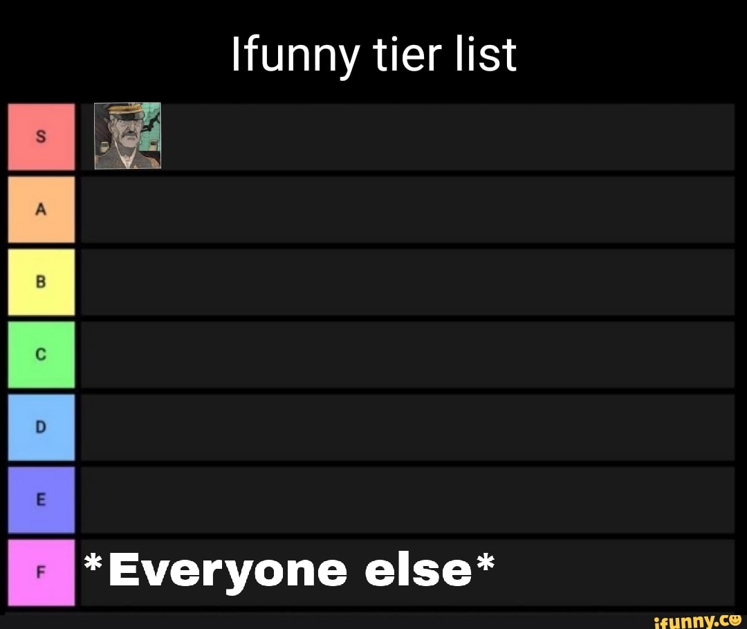 funny tier list